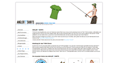 Desktop Screenshot of angler-t-shirts.de